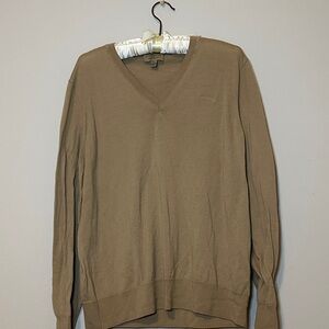 Authentic Burberry V-Neck Sweater in Brown